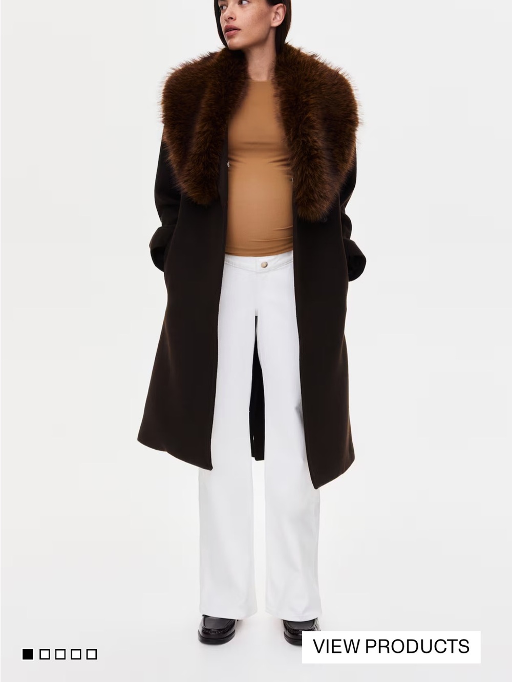 H&M MAMA WIDE JEANS